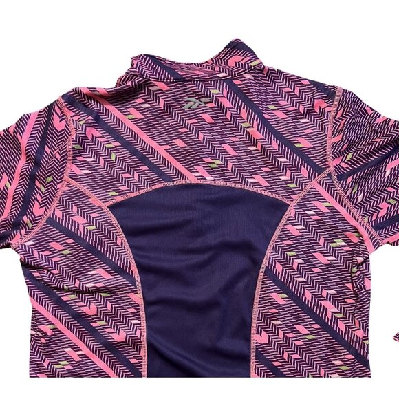 Reebok women's multicolor pullover size Large, zip neck, long sleeve - Picture 4 of 10